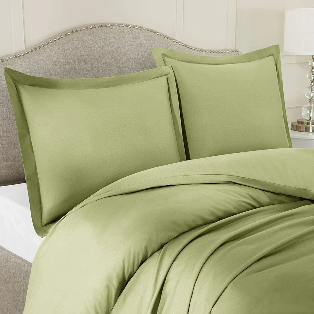 Nestl Bedding Duvet Cover 3 Piece Set Ultra Soft Double Brushed Microfiber QUEEN